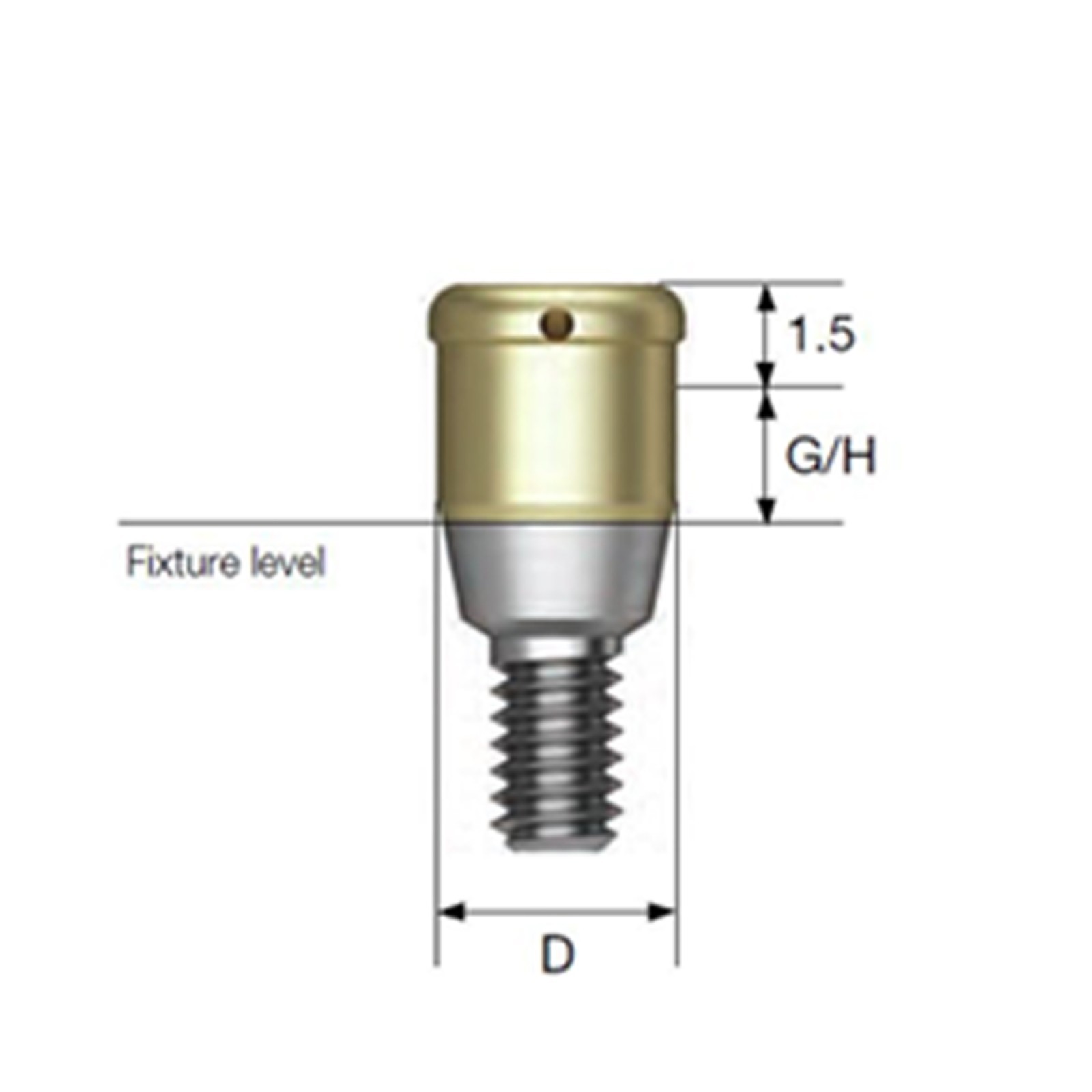 US DIO UFII Regular Impression Coping Transfer Straight Locator Healing Abutment
