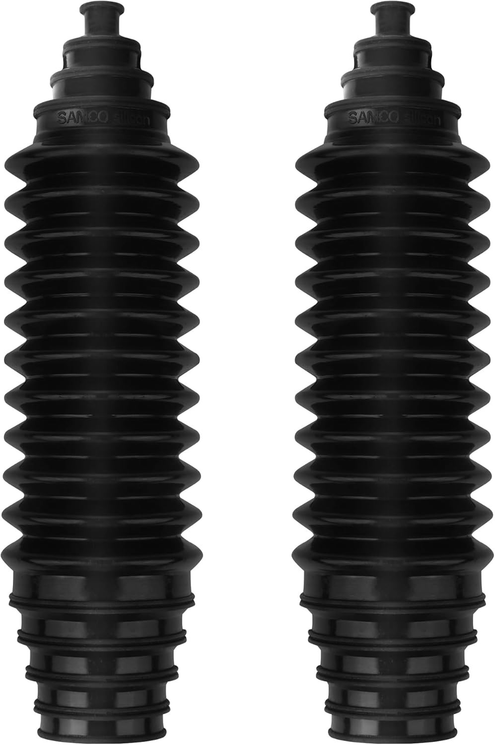 Universal Steering Rack and Pinion Tie Rod Boots, Silicone Bellow Boots with 2 P