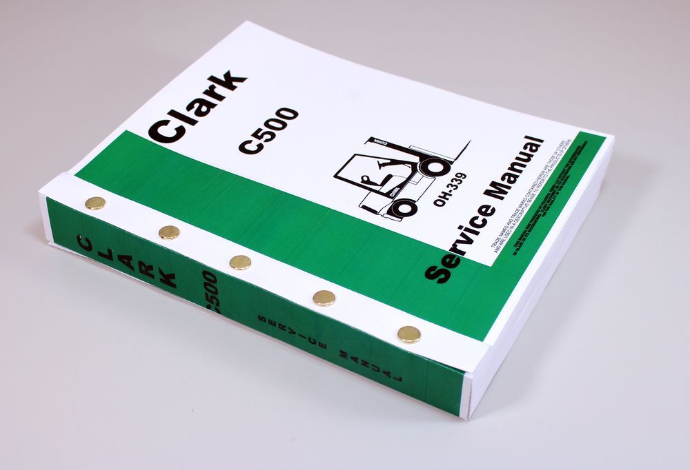 Clark C500-Ys60 C500-S60 Forklift Service Repair Shop Manual C500Ys60 C500S60