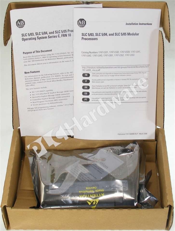 Open Pre-owned Allen Bradley 1747-L532 /E SLC 500 5/03 DH-485/RS-232 Controller