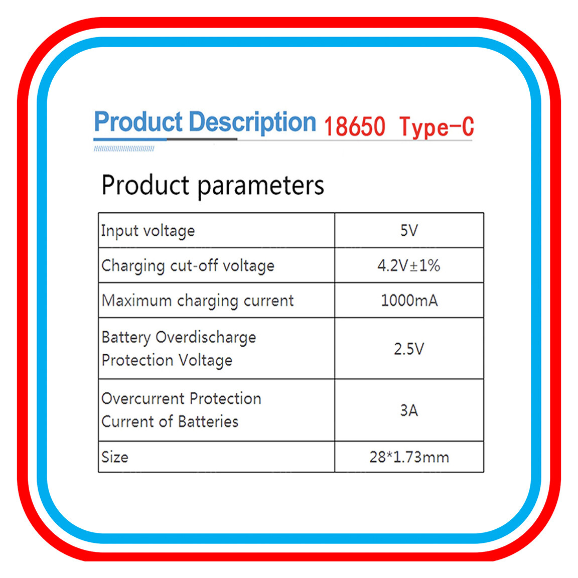 Type-C USB 5V 1A 18650 TP4056 Lithium Battery Charging Board Charger US