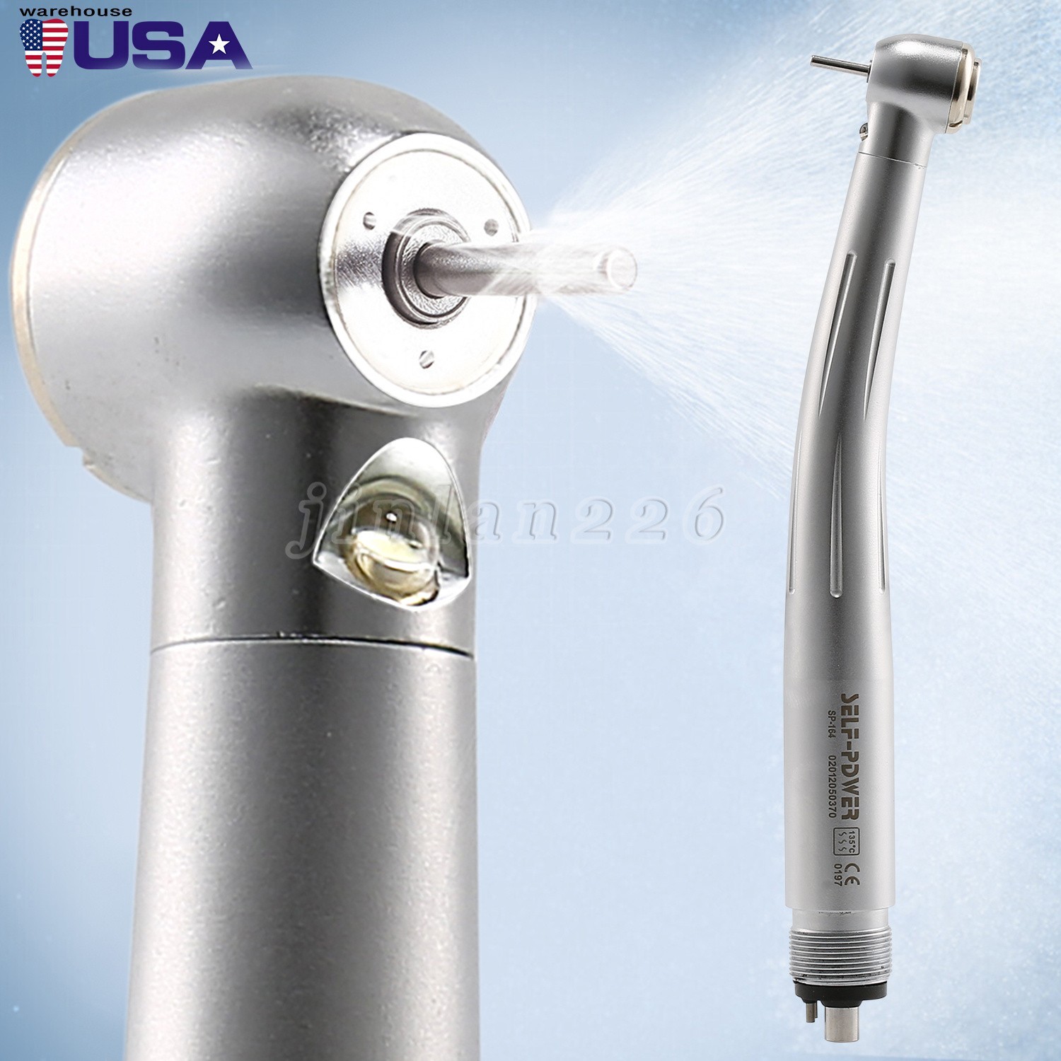 KaVo Style Dental Fiber Optic LED E-generator High Speed Handpiece Turbine 4HOLE
