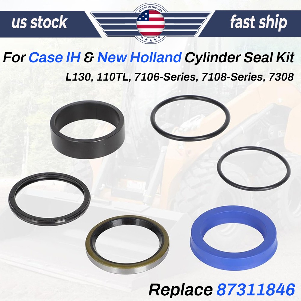 Cylinder Seal Kit 87311846 For Case IH L130 & New Holland Loaders 7308 7108 7106