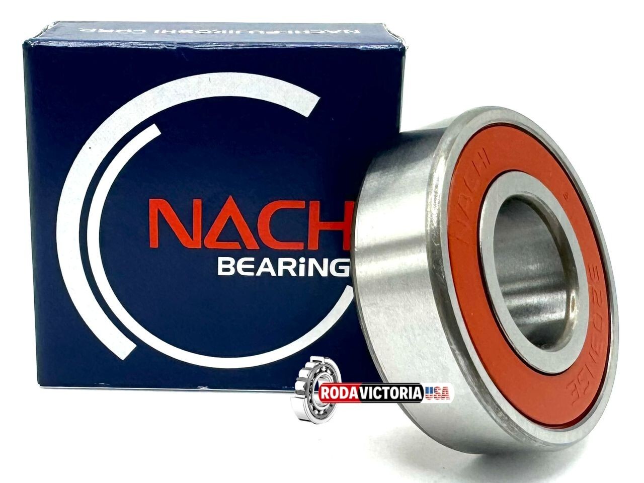 NACHI JAPAN 6203-2NSE9 BALL BEARING, RUBBER SEALED 17X40X12mm 6203 2RS C3.