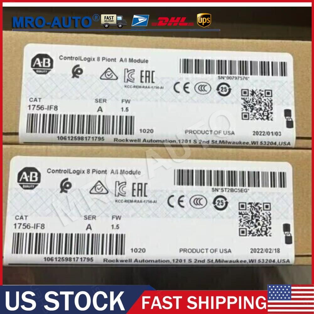 New Factory Sealed AB 1756-IF8 / A Controllogix 8 Point A/I Module US Free Tax