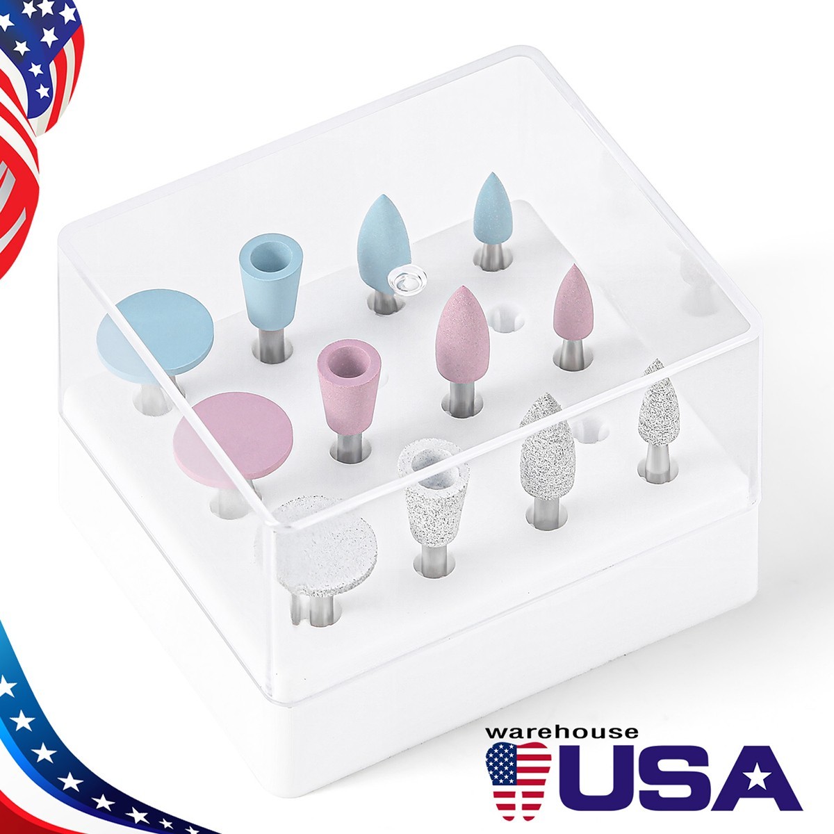 AZDENT Dental Silicone Composite polishing kit RA2.35mm For Low Speed handpiece