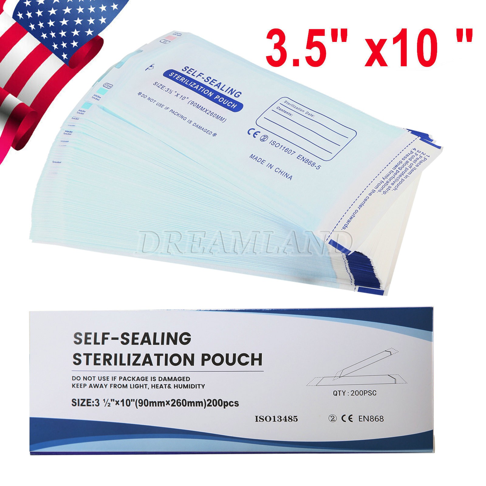 Sterilization Pouches – Self-Sealing Autoclave Bags for Medical, Dental, Tattoo