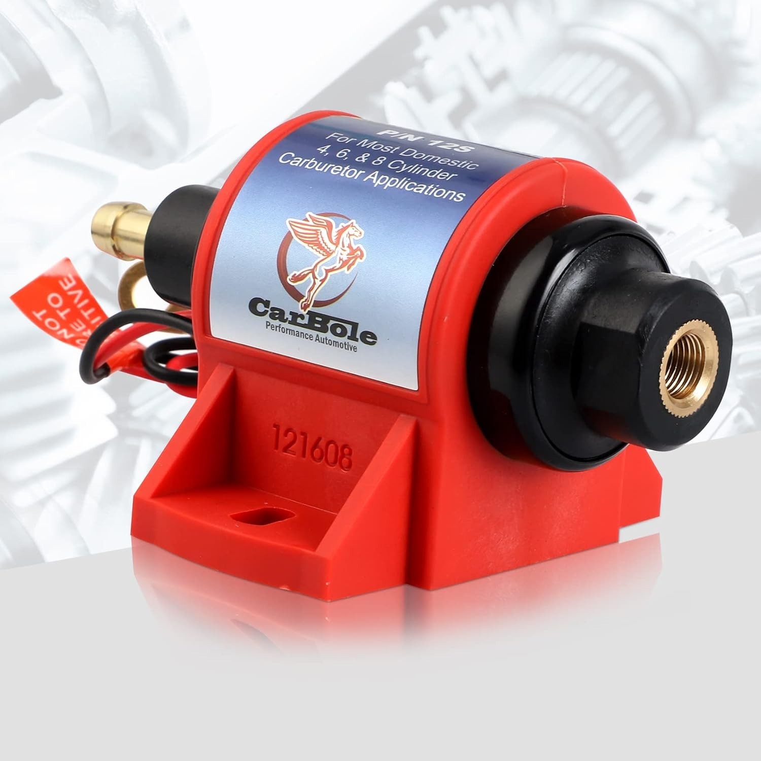 Micro Electric Gasoline Fuel Pump Universal 5/16 inch Inlet and Outlet 12V 1-2A