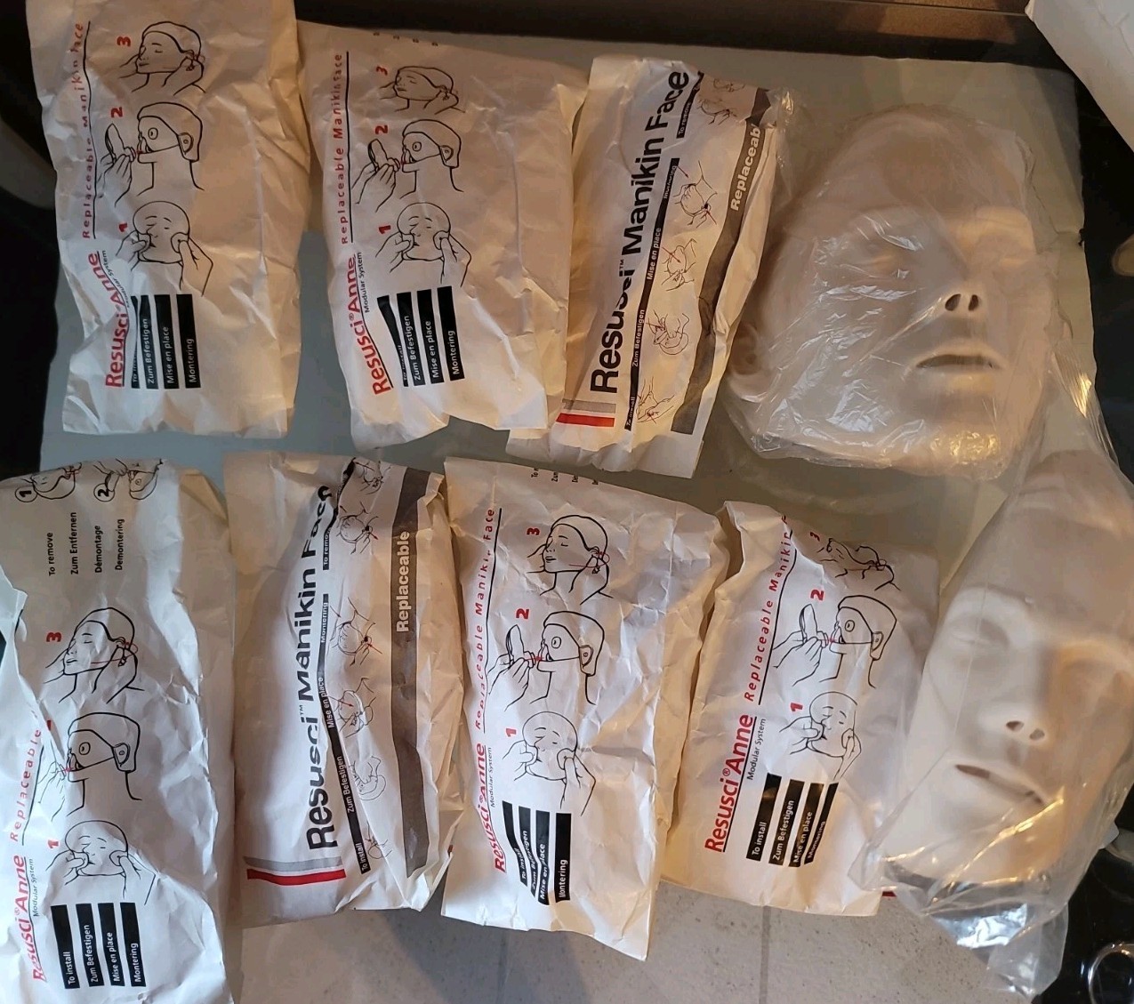 Actar 911 Infantry CPR Manikins Infant Training Manikins 8/10 + 9 Masks + Lungs