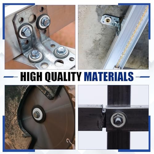 200 Pcs 1/4″ x 2″ Zinc Fender Washers – 2mm Thick for Wood & Wet Use