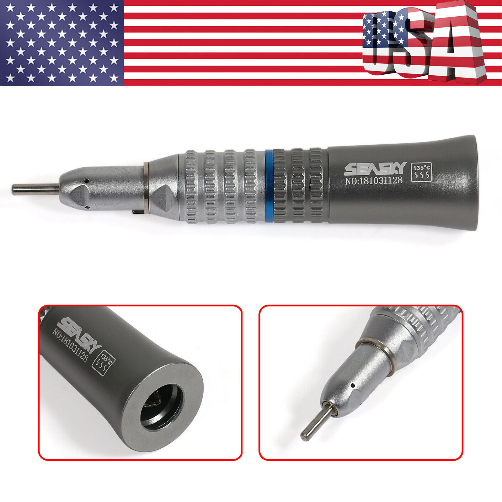 NSK Style Dental Slow Low Speed Straight Handpiece Nose Cone E-type SEASKY HP