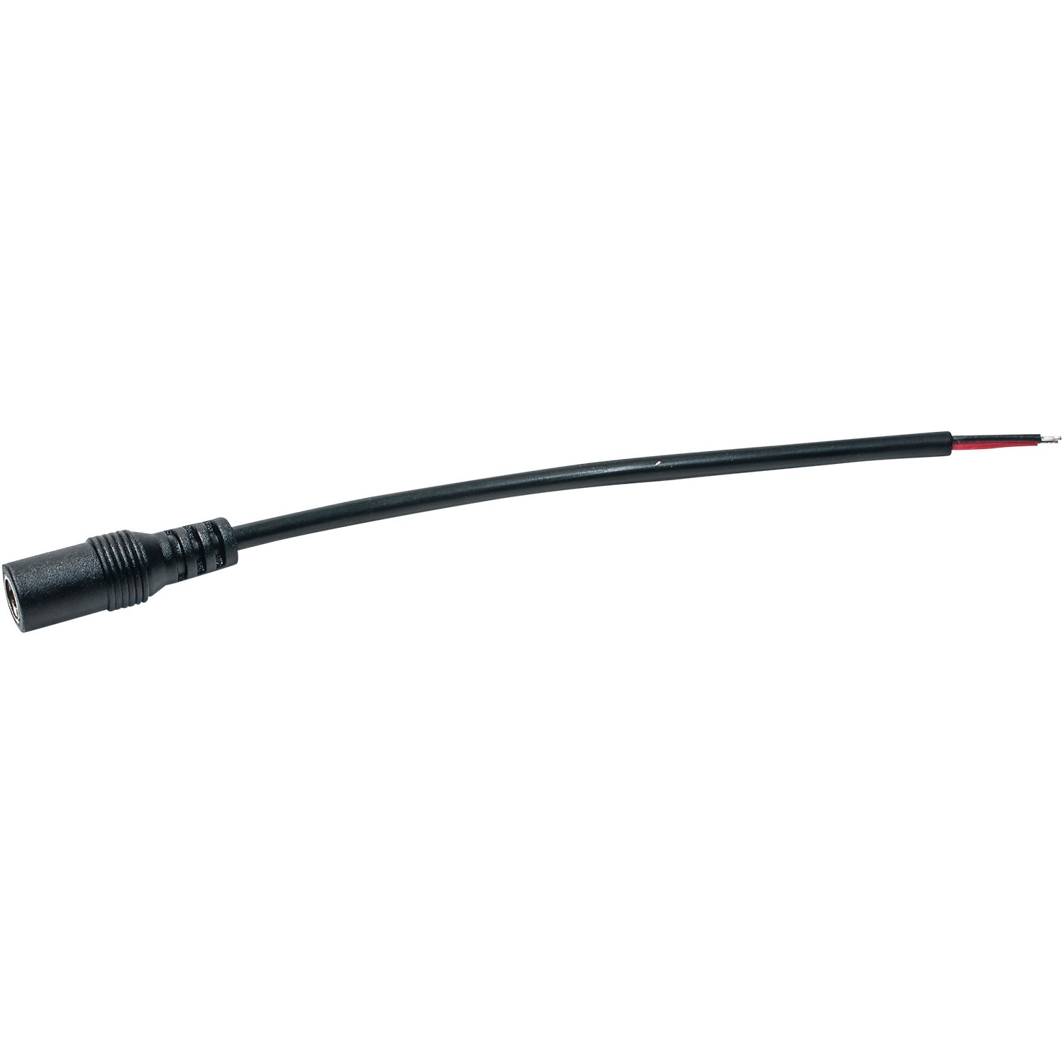 (5-Pack) DC Power Pigtail Female Barrel Jack 6-inch Wire Cable 5.5mm x 2.1mm 5X
