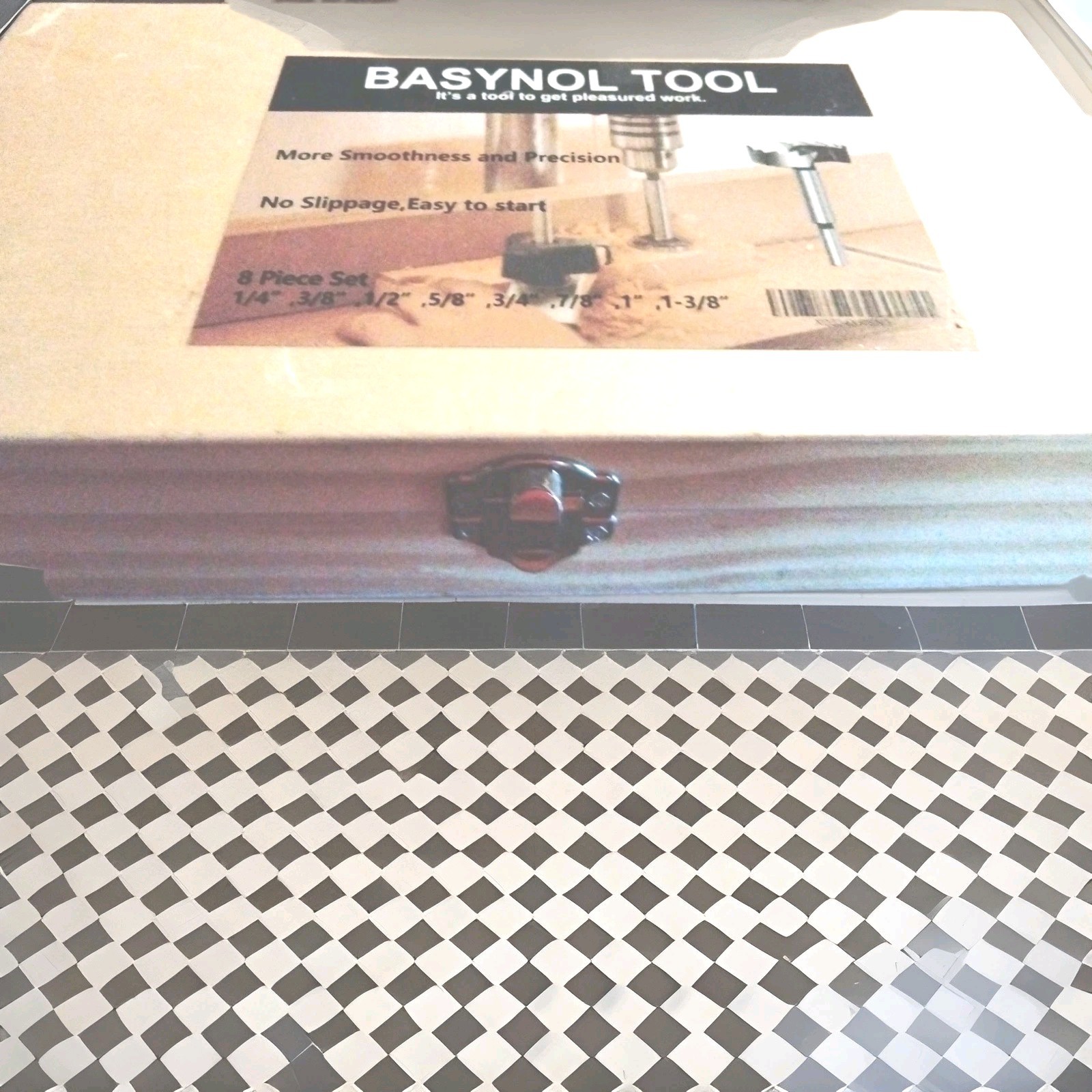 BASYNOL Forstner bit set 8 Piece Precision Forstner Bit Set In Wood Box
