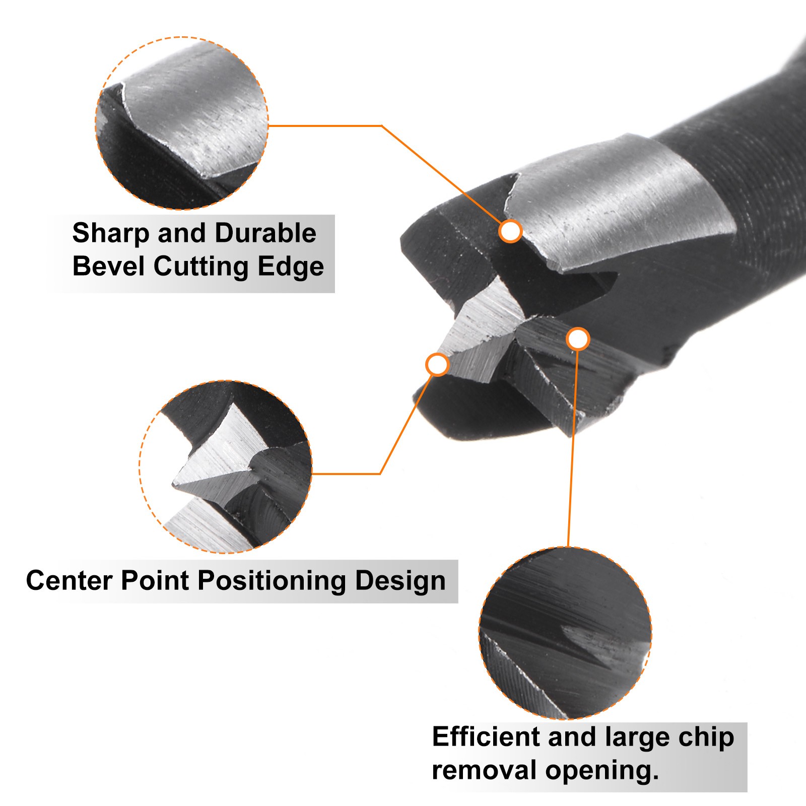 Forstner Drill Bit 5/16″(8mm) Dia Multi-tooth Woodworking Drilling Hole Tool