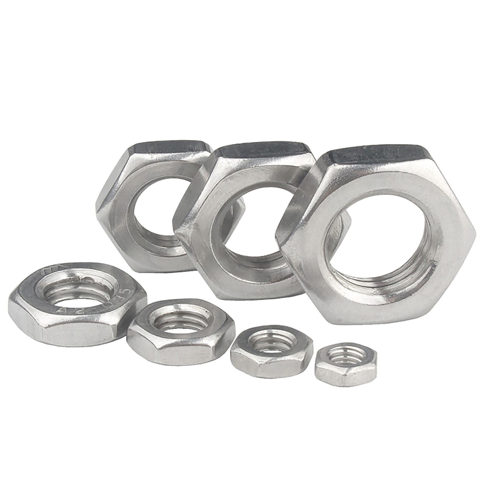 Fine Pitch Thread Hexagon Full Nuts Stainless Steel M6 M8 M10 M12 M14 M16 – M30