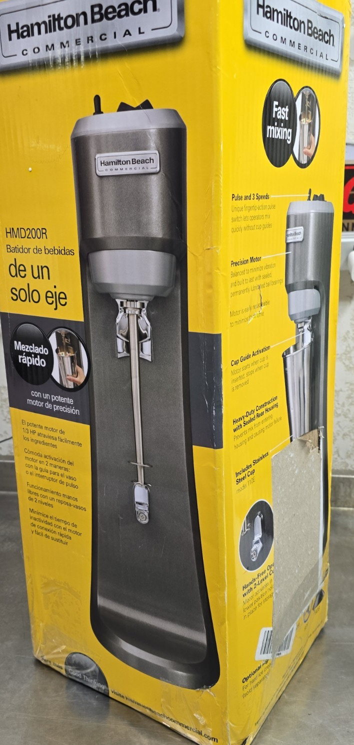 Hamilton Beach Commercial HMD200R Single-Spindle Drink Mixer SEE DESCRIPTION