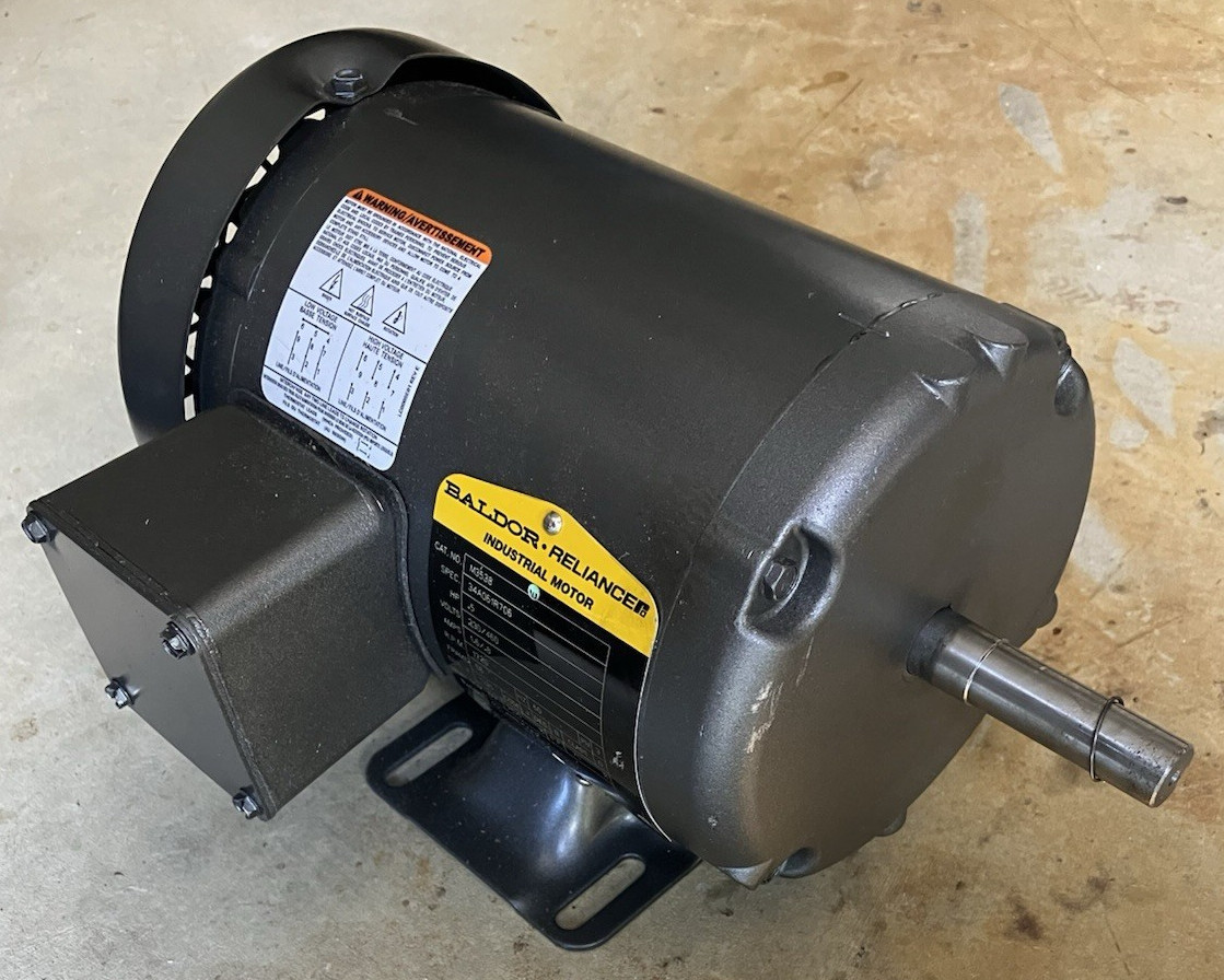 Baldor M3538 Electric Motor 1/2 hp, 1720 RPM, 56 Frame, 3 phase