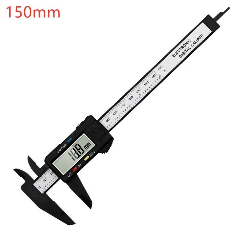 150mm Digital Caliper Carbon Fiber Electronic Vernier Caliper Gauge Micrometer
