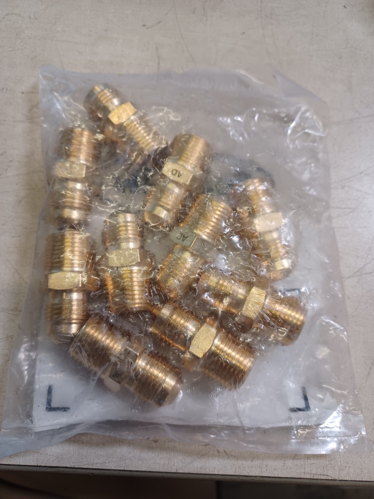 Lot Of 10 Fairview LF-48-6C Brass 3/8″mNPT x 3/8″ male flare