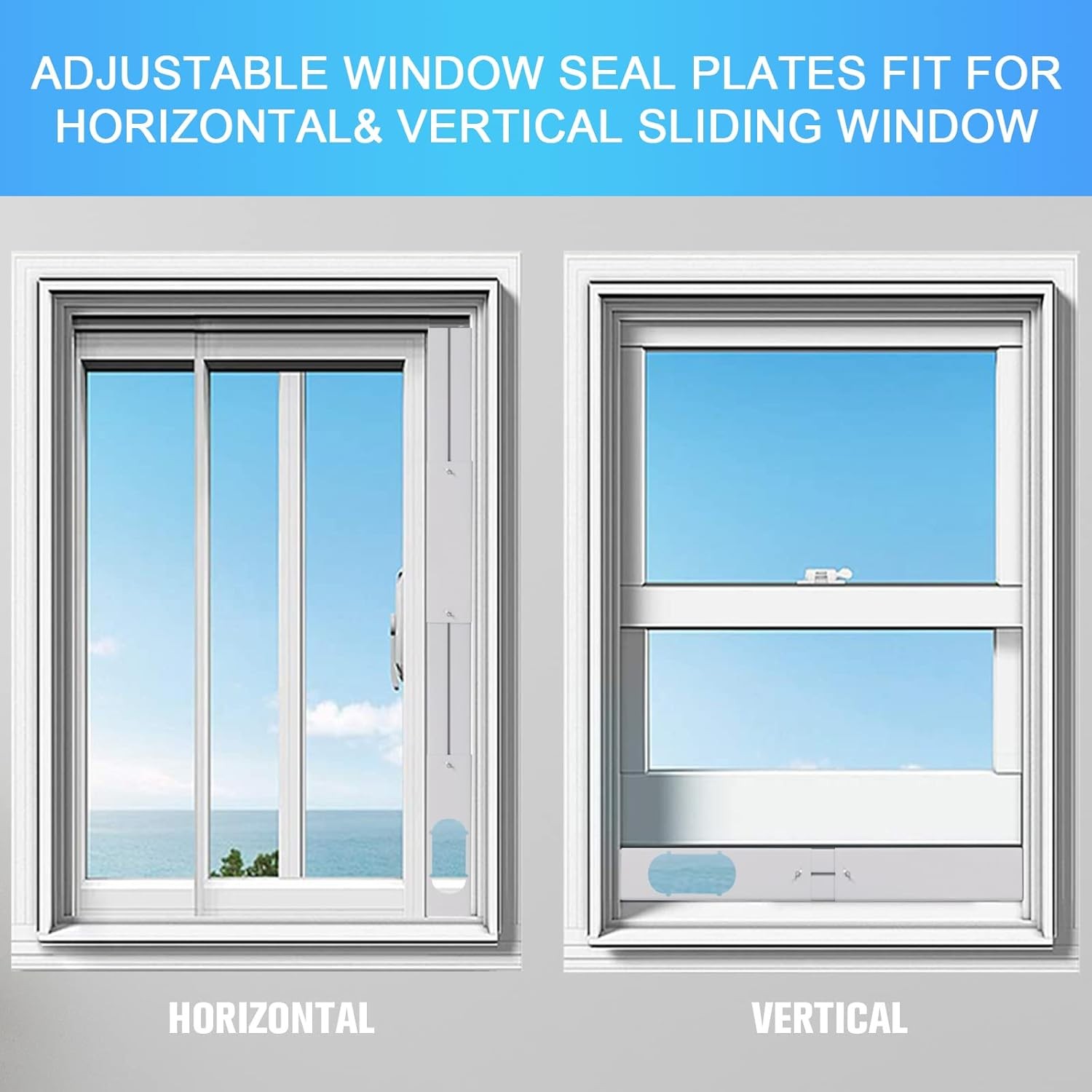 Portable Air Conditioner Window Vent Kit with 5.9” Exhaust Hose Adjustable
