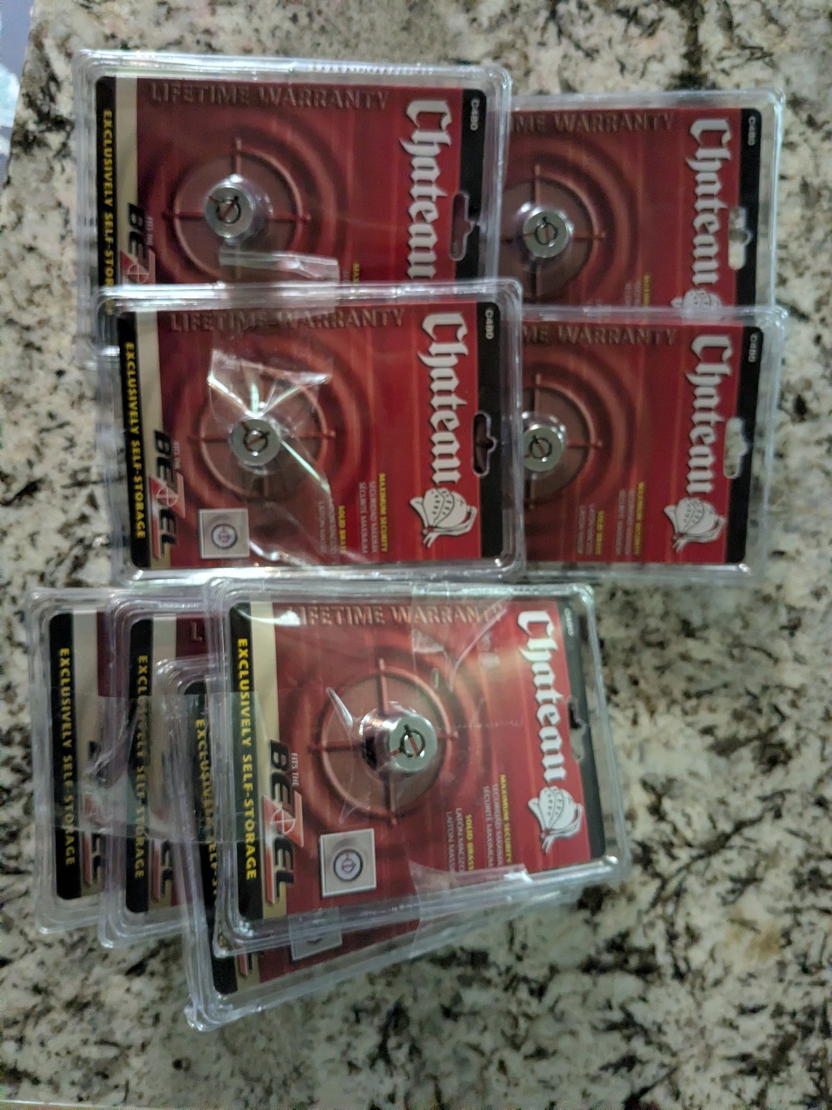 (8 ) Chateau C480 Rim Cylinder Lock Solid Brass Tubular Keyway Bezel Fit 3 Keys