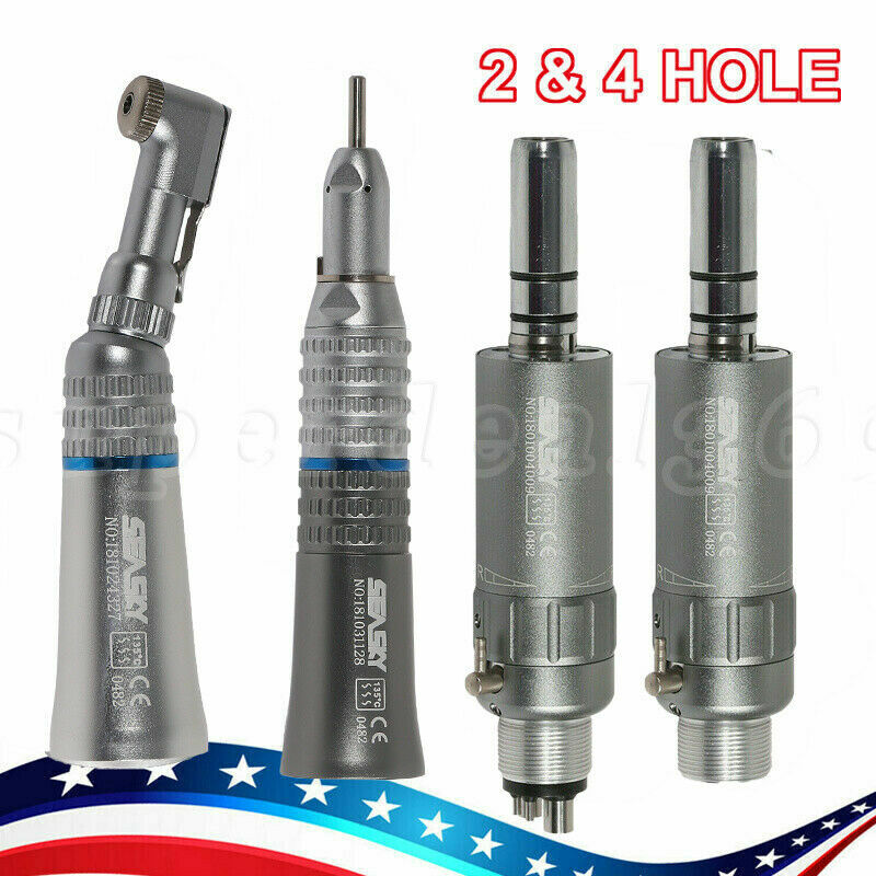 NSK Style Dental Slow Low Speed Handpiece Straight Contra Angle Air Motor 4/2H