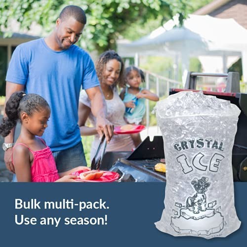 Clear Ice Bags with Closure – 10 lb Capacity, Perfect for Indoor and Outdoor Use