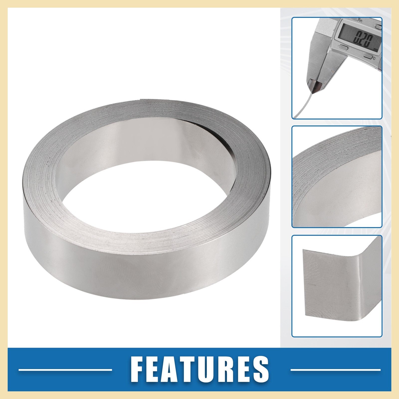 Nickel Plated Strip Tape 0.2x15mm 32.8ft for 18650 Battery Pack Welding for Auto