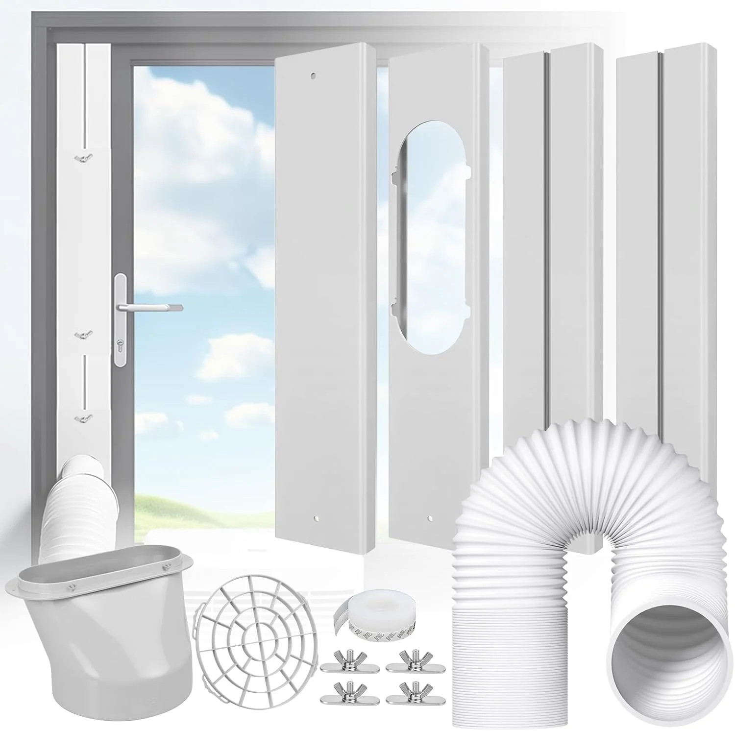 Portable Air Conditioner Window Kit – Adjustable Universal Window Seal AC Vent K