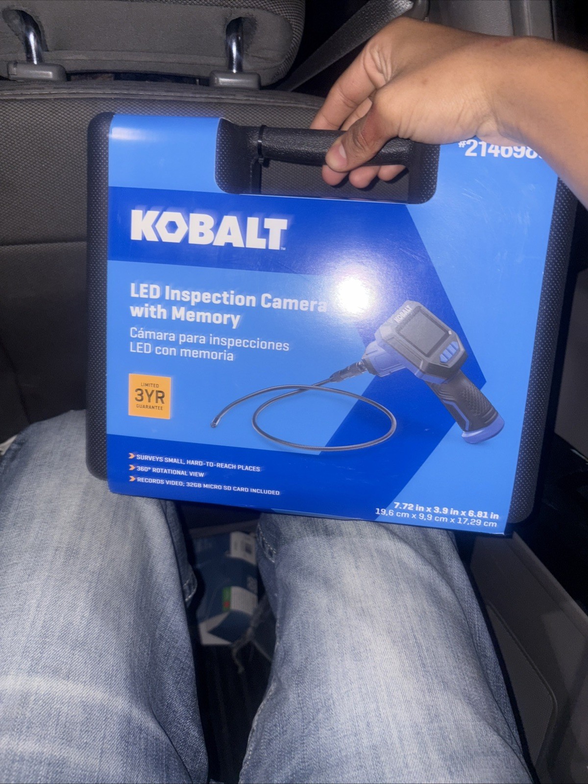 Kobalt Handheld LED Inspection Camera w/ 32GB Memory Card & Hard Case New