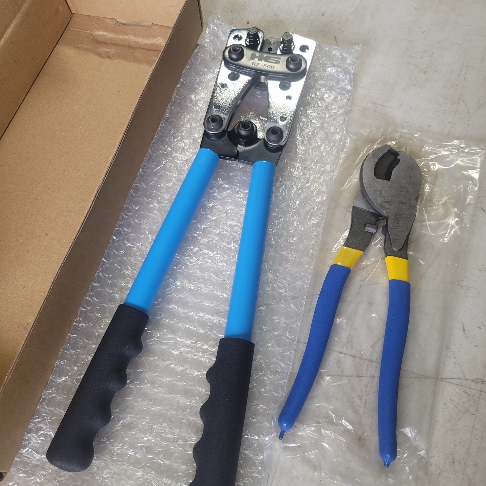 HKS HX-50B Battery Cable Lug Crimper Tool + Cutter Mechanic Tools