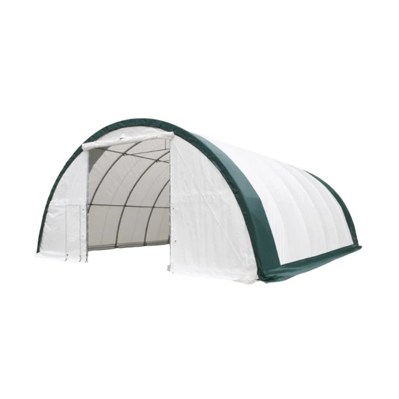 W30’xL85’xH15′ Single Truss Arch Storage Shelter 22ozPVC Canvas Building Shelter