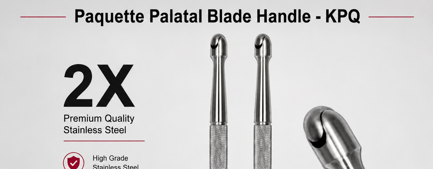 Lot of 2Pcs Hu-Friedy Paquette Palatal Blade Handle – KPQ