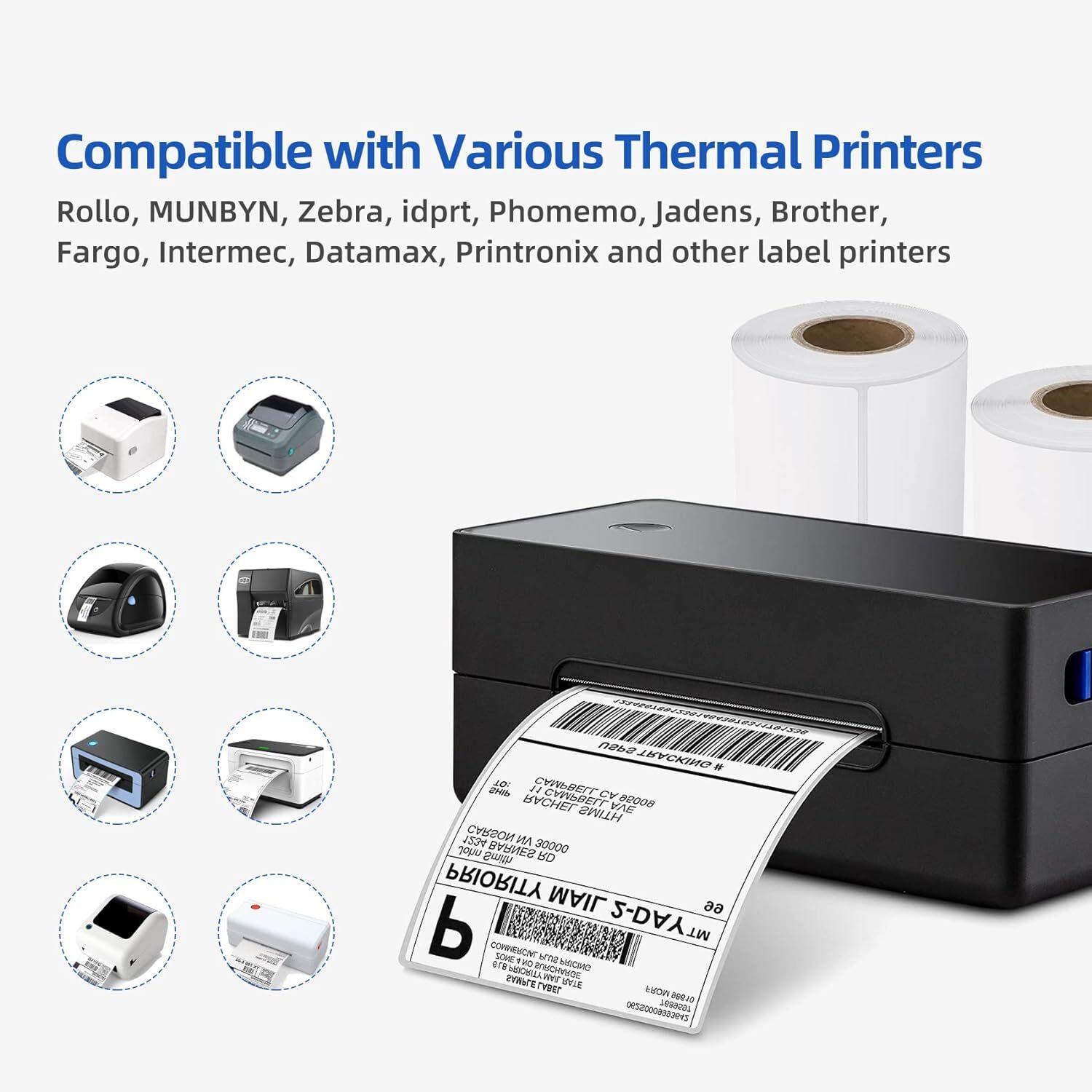 2×1 2×2 4×6 3×1 3×2 4×3 2.25×1.25 4×2 2.625×1 Direct Thermal Shipping FBA Labels