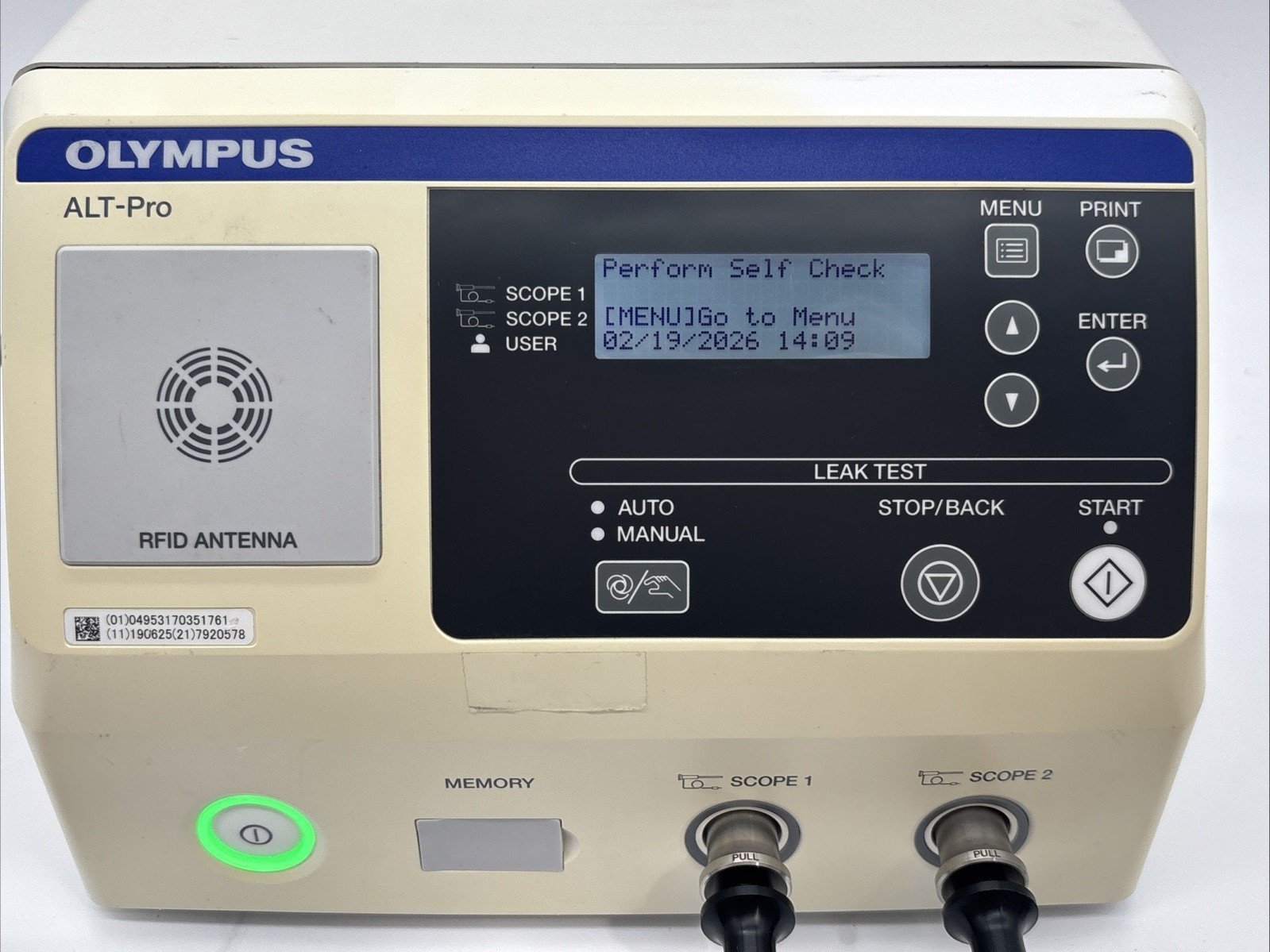 Olympus Alt-Pro Automated Endoscope Leak Tester W 2 Hoses 30 Day Warranty!