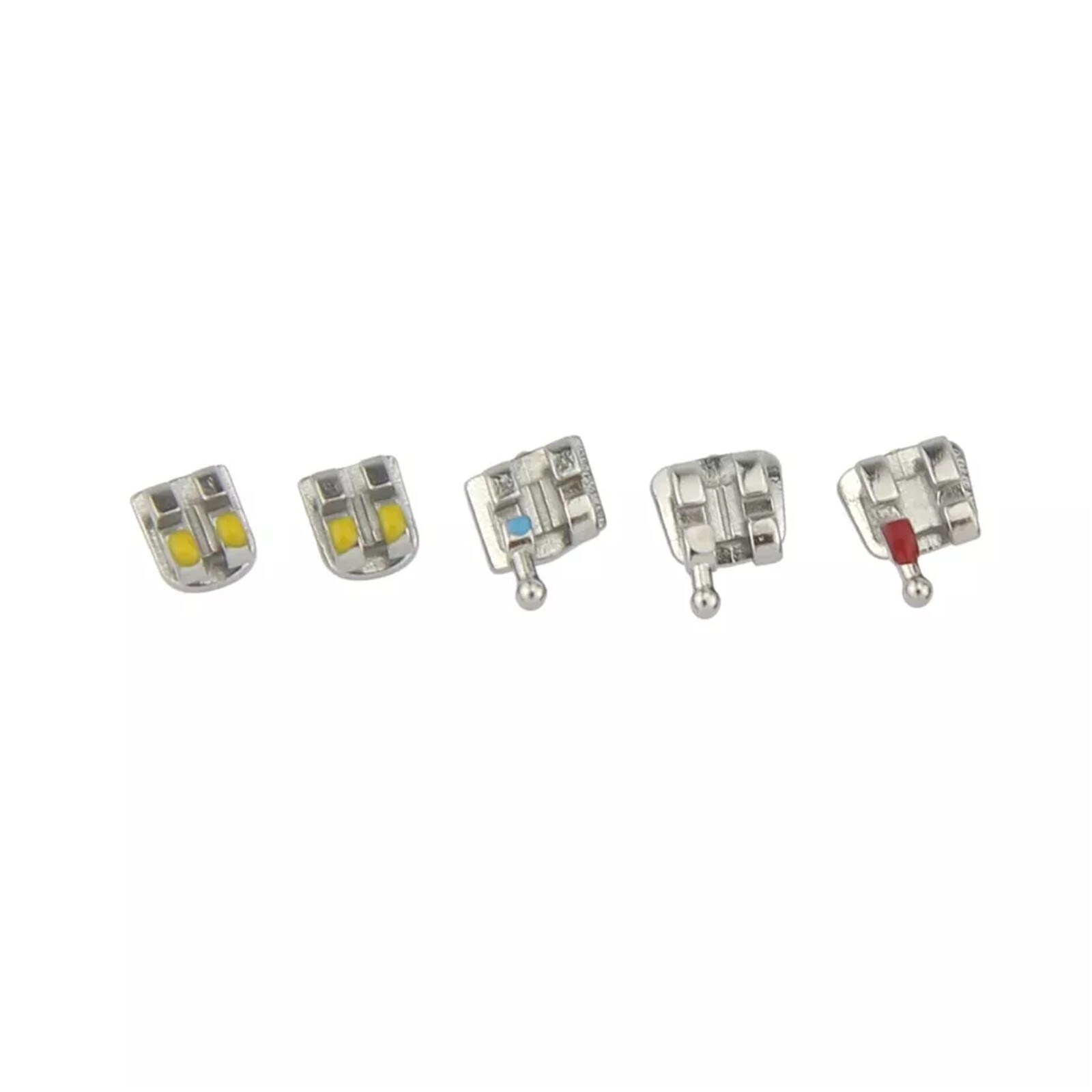 Dental Orthodontic Brackets Braces MIM Metal Mini Roth MBT 018 022 345 Hooks