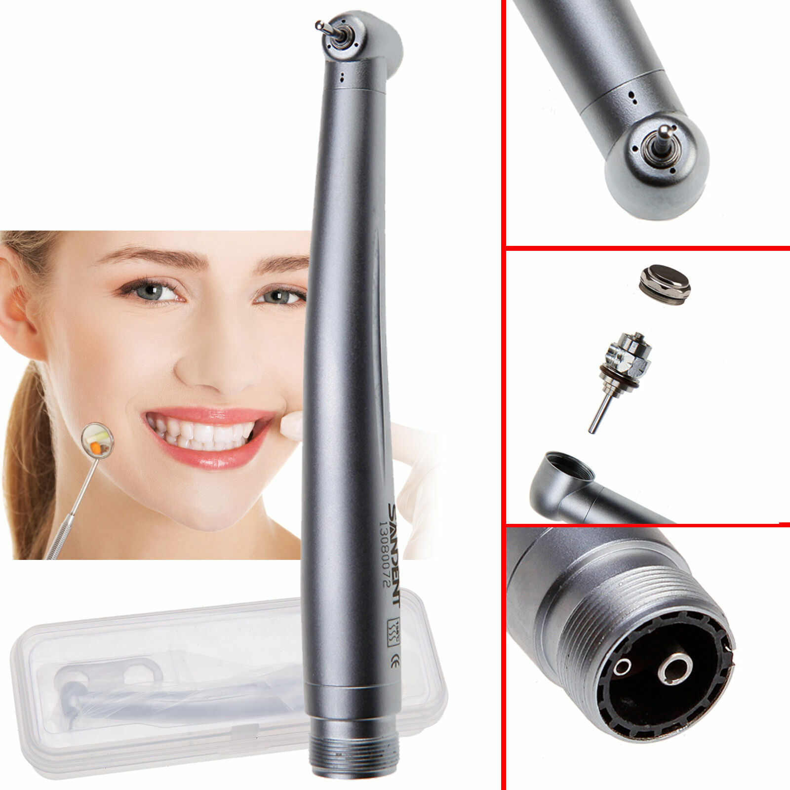 Turbina NSK PANA MAX Style Dental High Speed Handpiece Push Button 2 Hole Borden