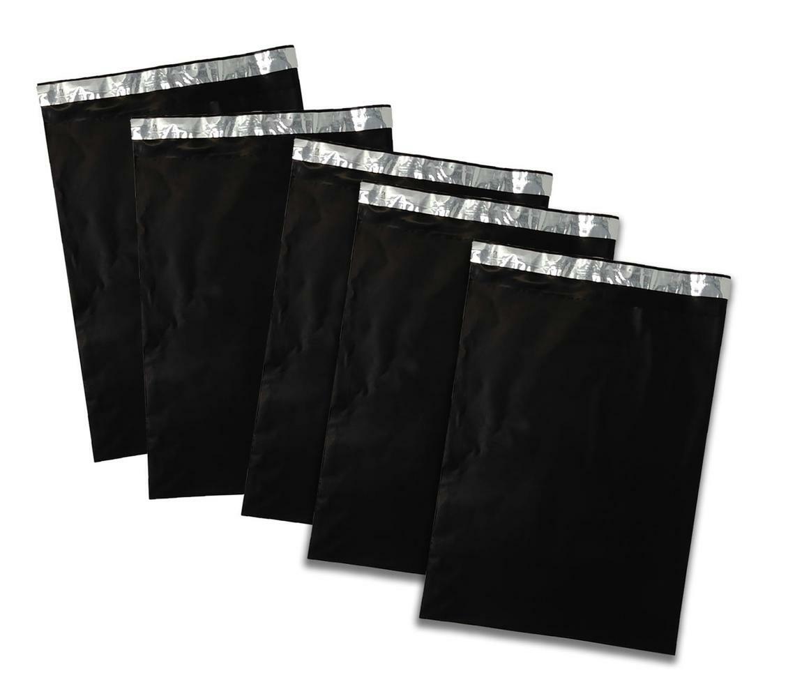 10×13, 7.5×10.5″ Night Black Poly Mailers, Non-Transparent, Shipping Envelopes