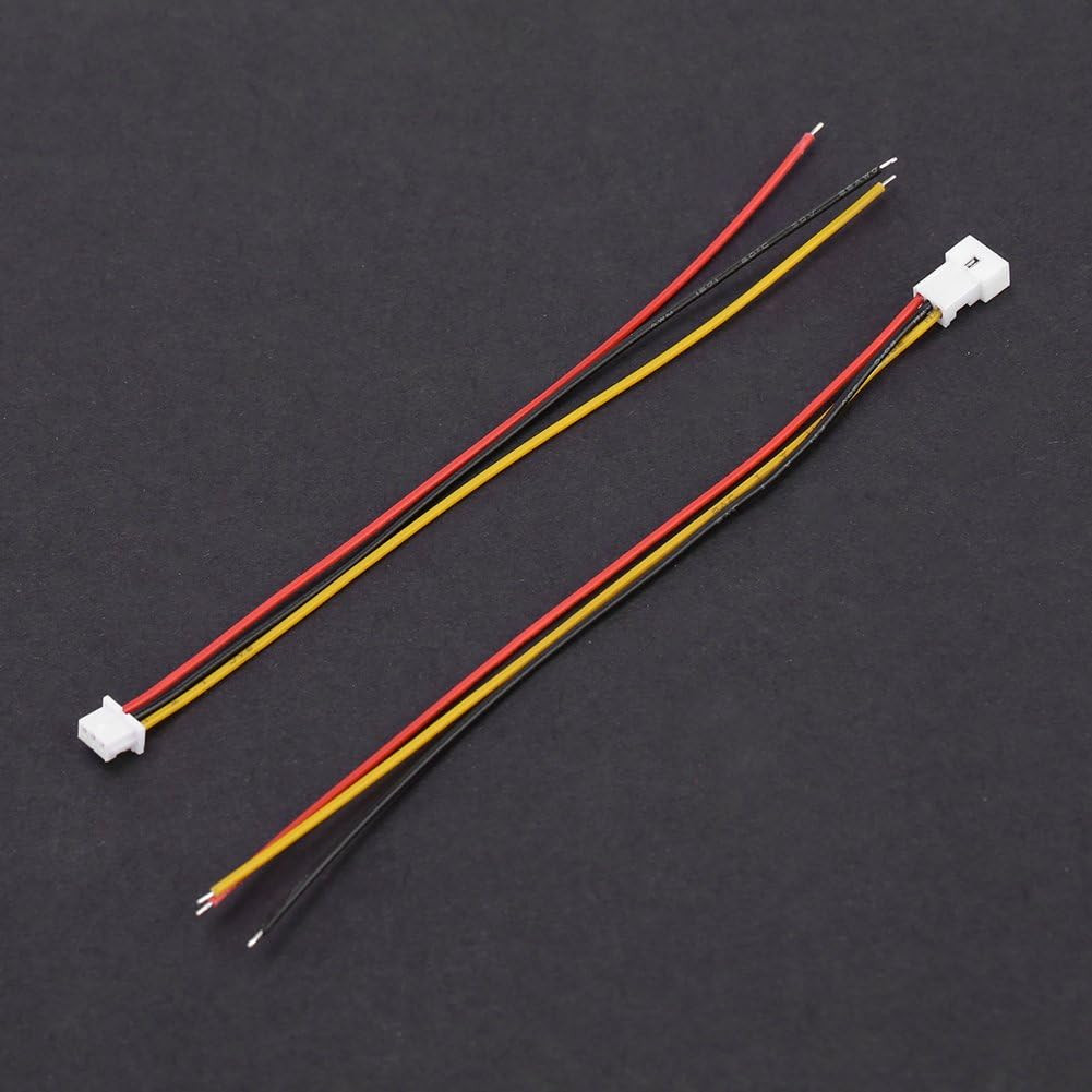 20Pcs/Pack Mini Micro JST 1.25Mm 3 Pin Connectors, Female Male Connector Plug, w
