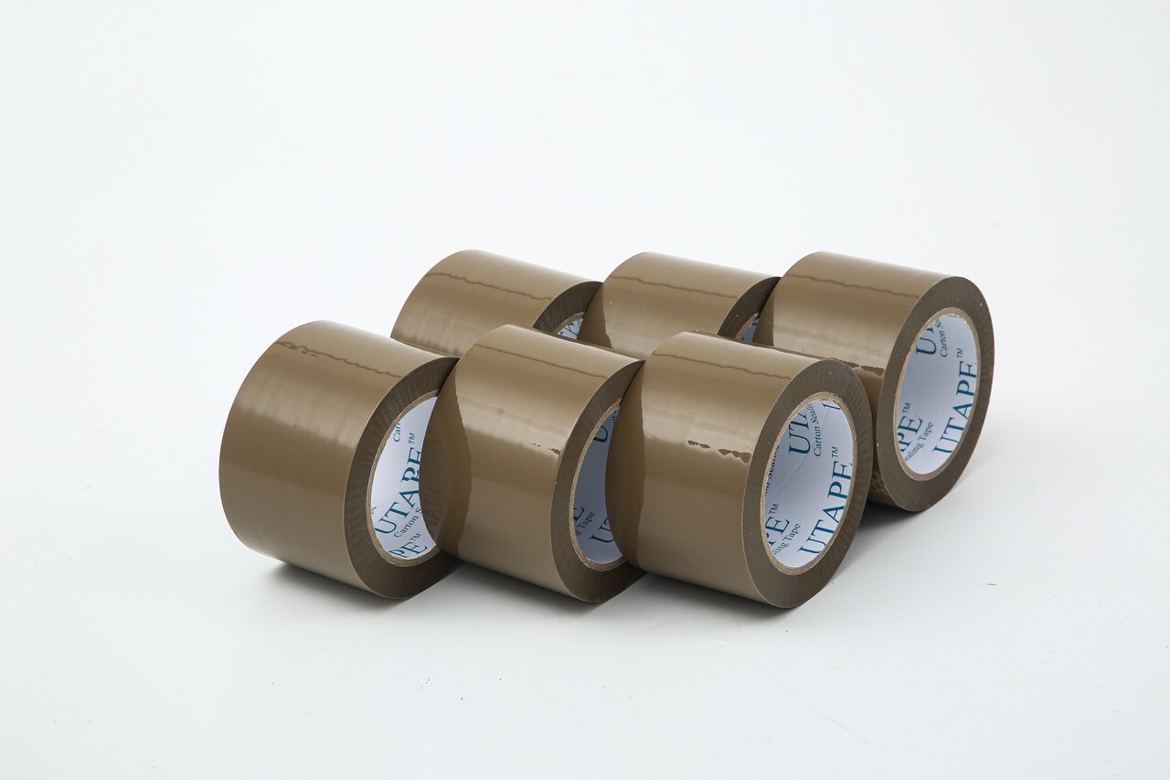 3″x 330’/110YDS PACKING TAPE SHIPPING ADHESIVE TAPE CARTON SEALING TAPE TAN 6 Pk