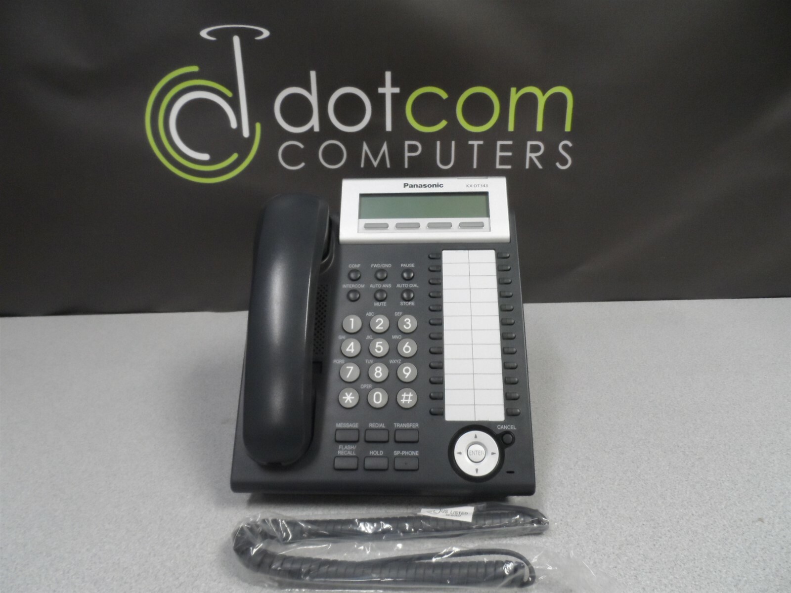 Panasonic KX-DT343-B Black Digital Corded Speaker Phone KX-DT343B Warranty