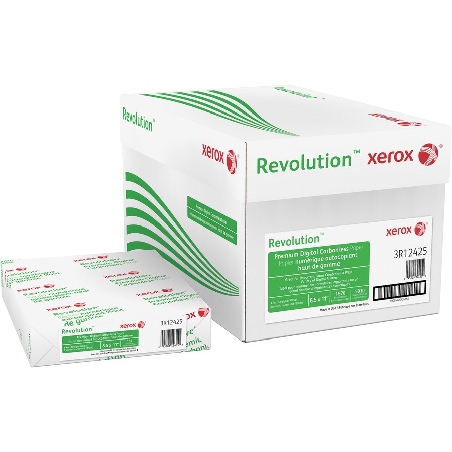 Xerox Carbonless Paper – Letter – 8.50″ X 11″ – 1670 / Carton – White (3R12425)