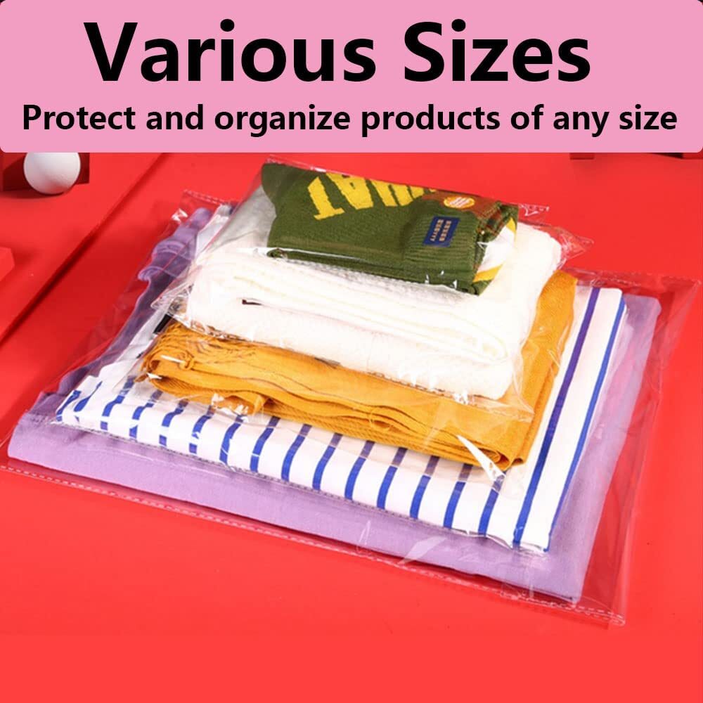 Clear Self Adhesive Peel & Seal Cellophane Plastic OPP Transparent Packing Bags