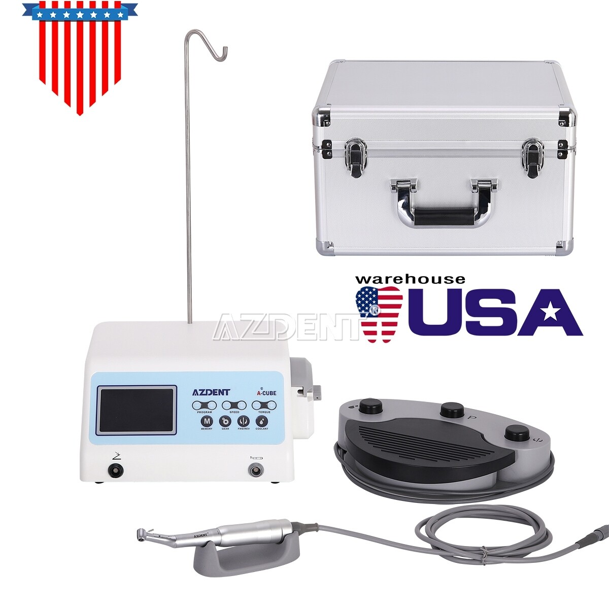 AZDENT Dental Brushless Implant Motor System A-CUBE /Implant Irrigation Tubings