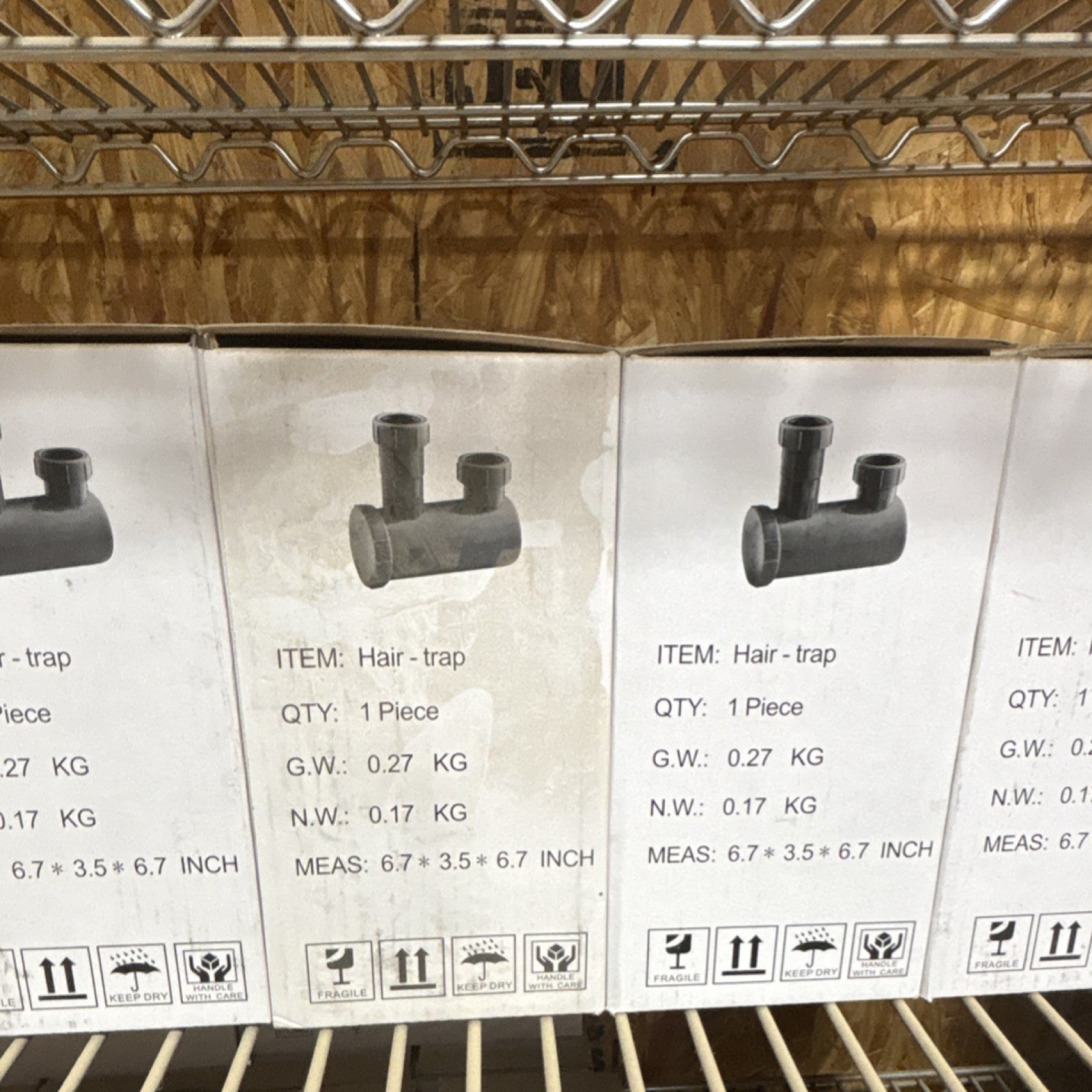 Hair Trap Plumbing Fitting Adapter 6.7×3.5×6.7 Inch 1 Piece
