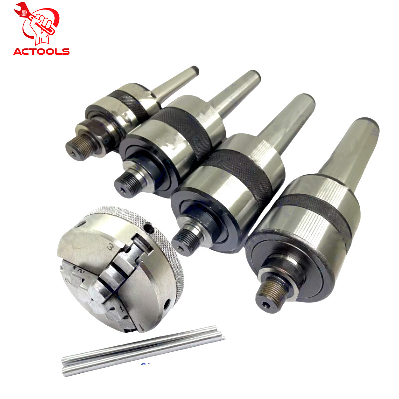 Revolving Center MT1 MT2,MT3 MT4 Shank+3Jaw Self Centering Reversible Chuck 65mm