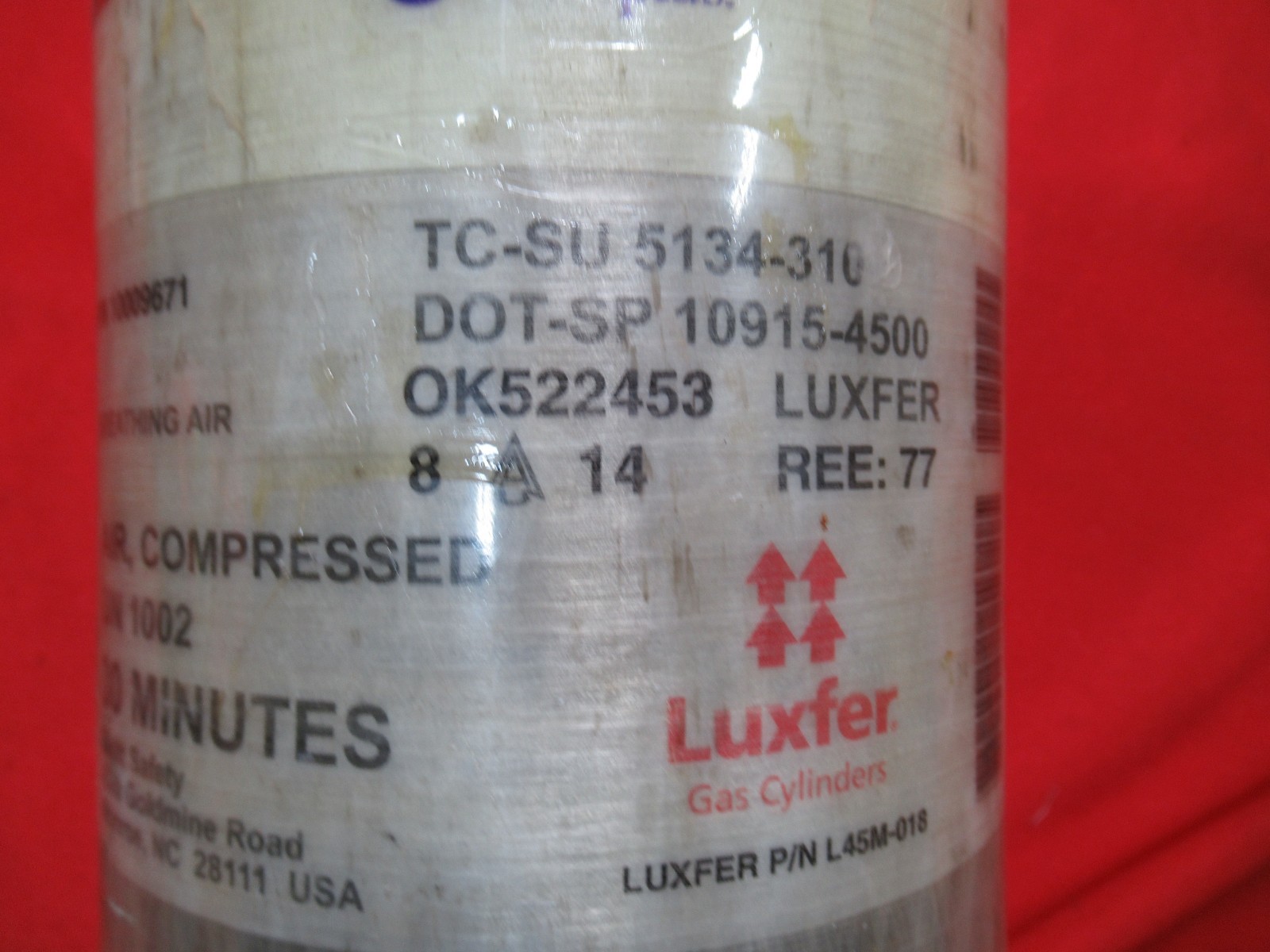 MFG 08/2014 SCOTT 4500PSI 30 Min SCBA Bottle Tank Cylinder CURRENT HYDRO 2025