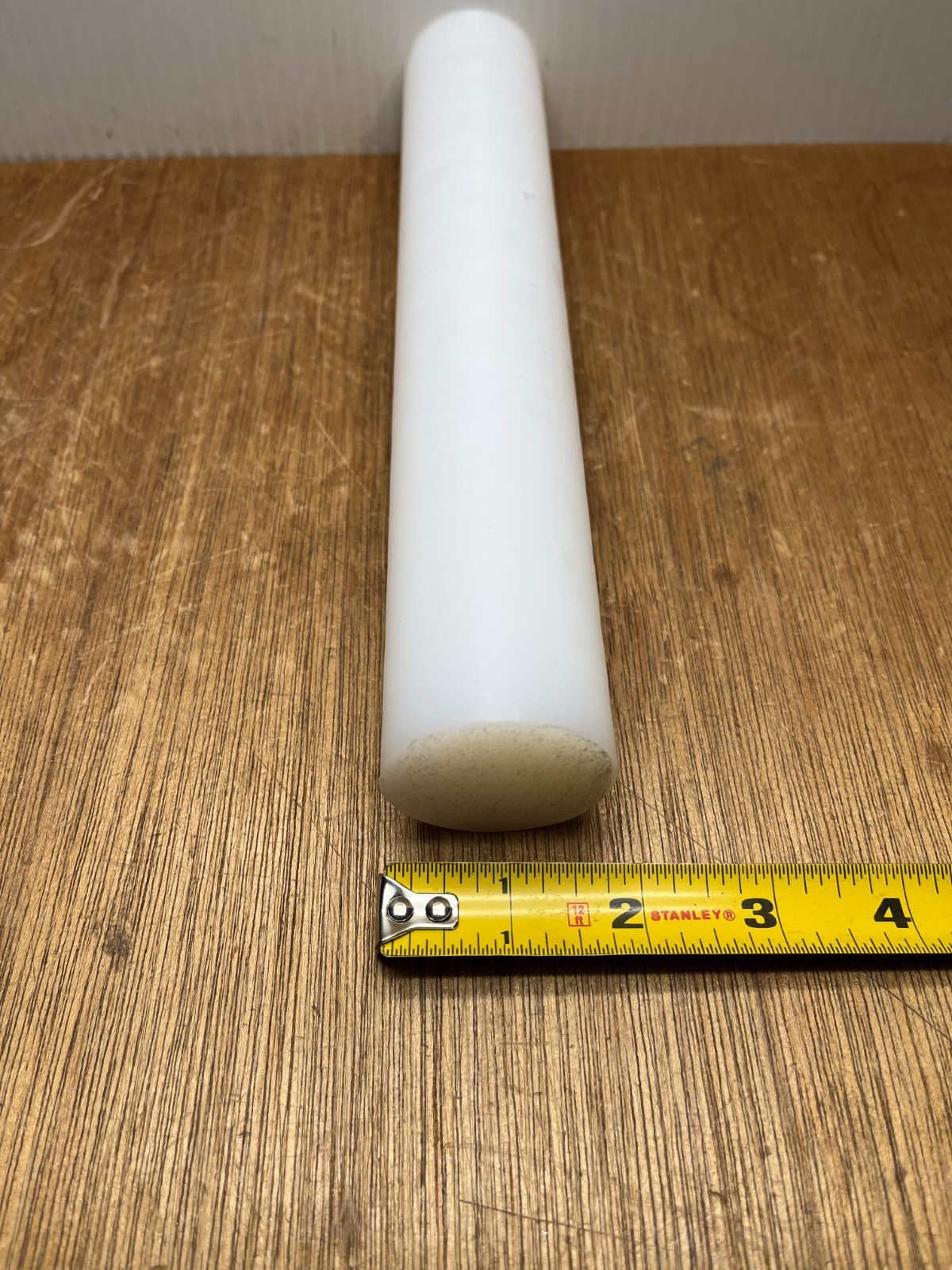 1-3/4″ Diameter X 10″ Length UHMW PE Plastic White Round Rod Bar Stock USA