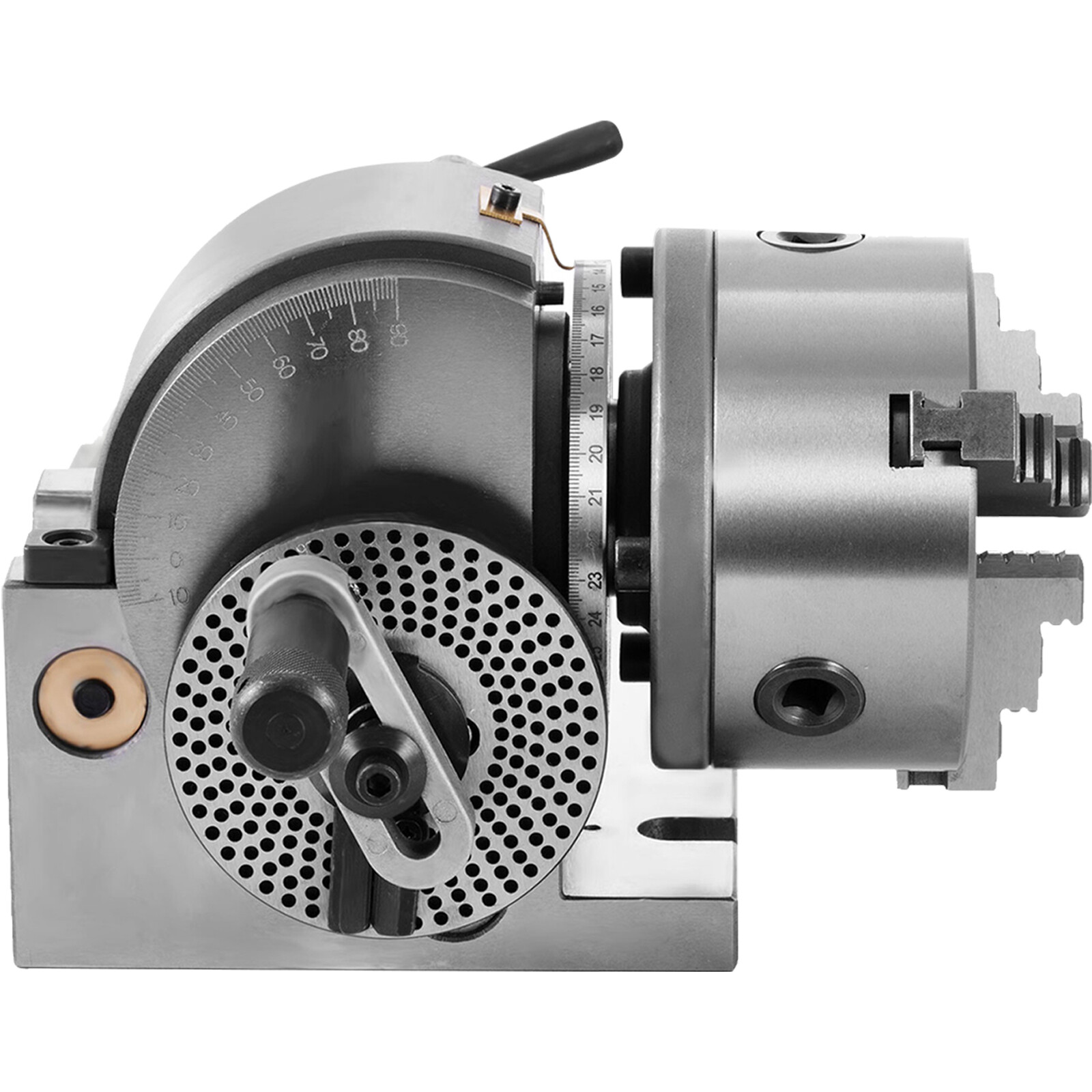 VEVOR BS-0 Semi 5″ Indexing Dividing Head 3-Jaw Chuck Tailstock For CNC Milling