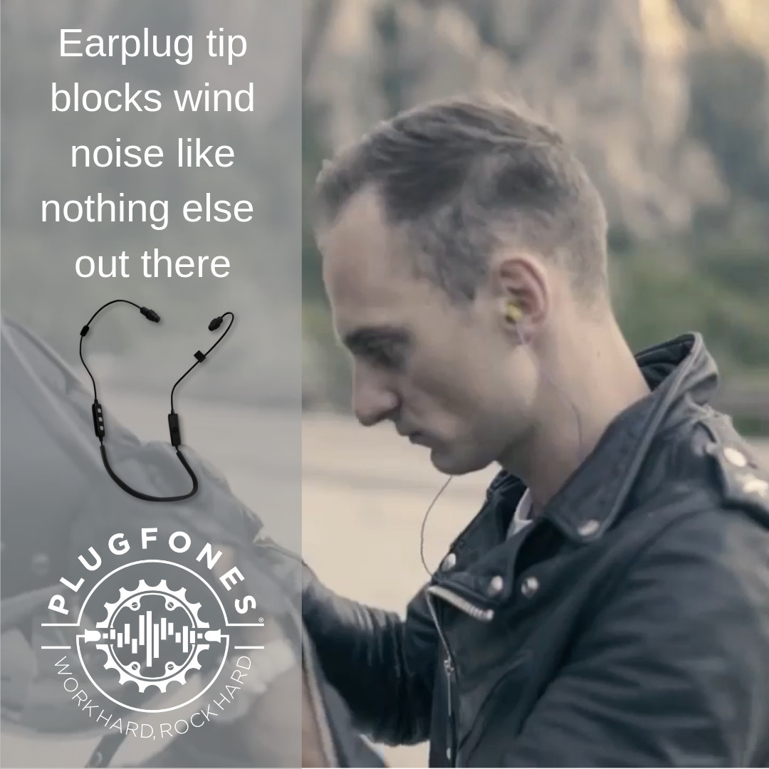 Plugfones Liberate 2.0 Wireless Bluetooth Earplug, Earbuds for Motorcycle Riders